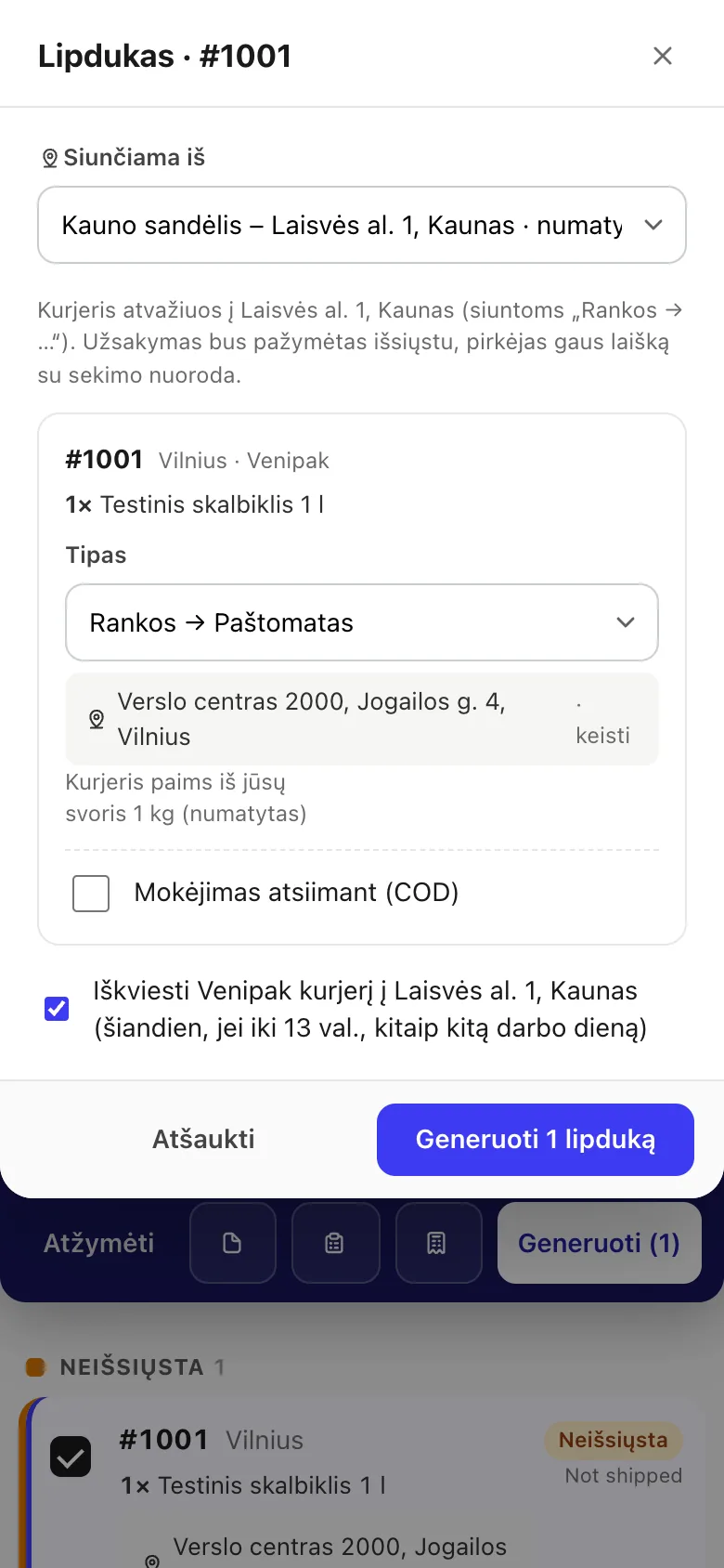 Peržiūrėkite ir sukurkite